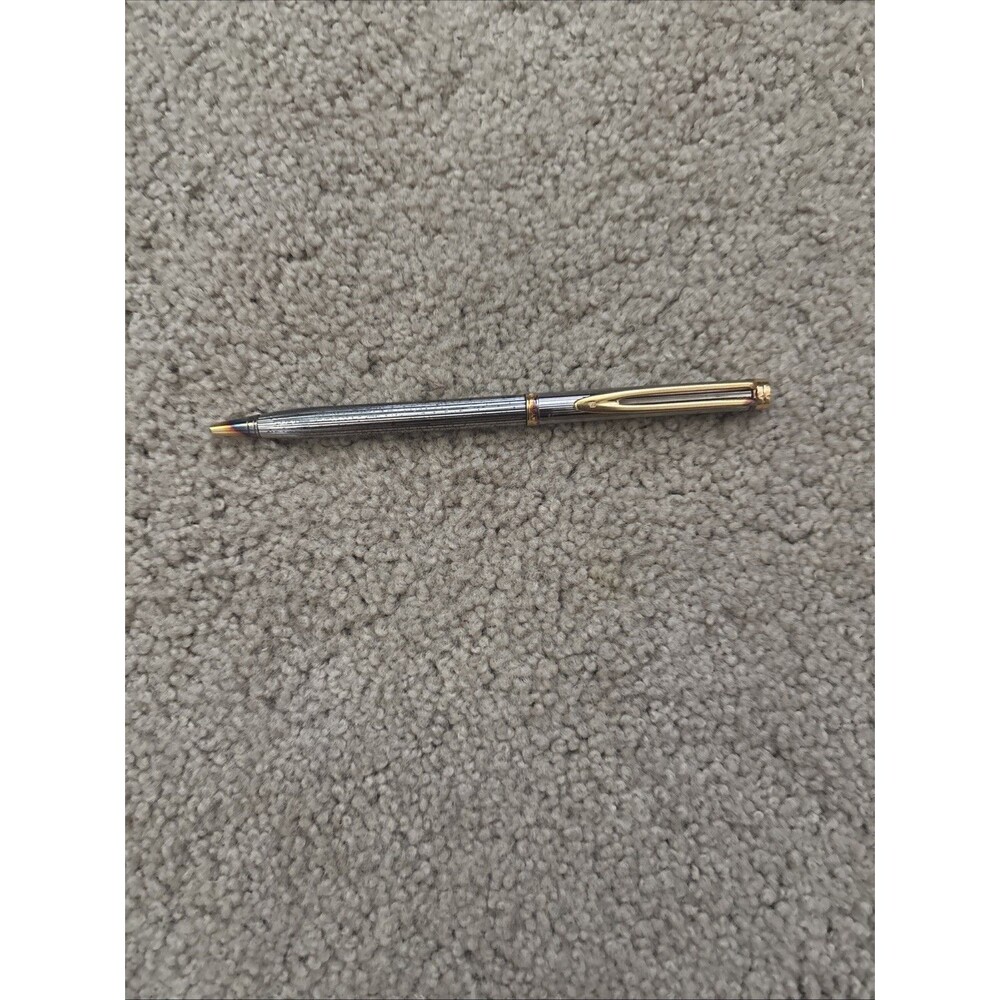 Waterman Gentleman Sterling Ballpoint Pen, Godron Pattern, GT, Discontinued